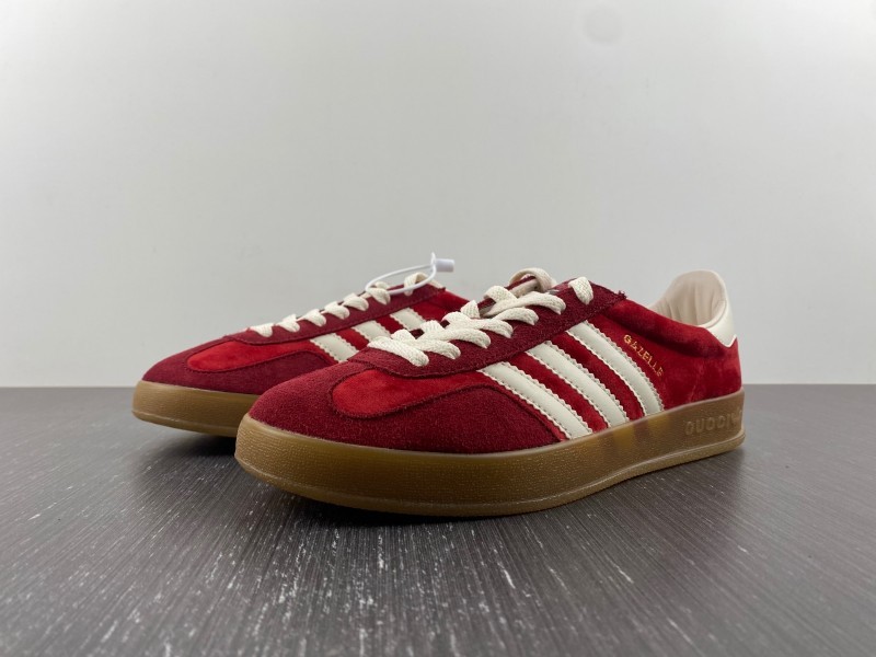 GU*CCI X GAZELLE SHOES DARK GREEN/CLOUD WHITE/GUM