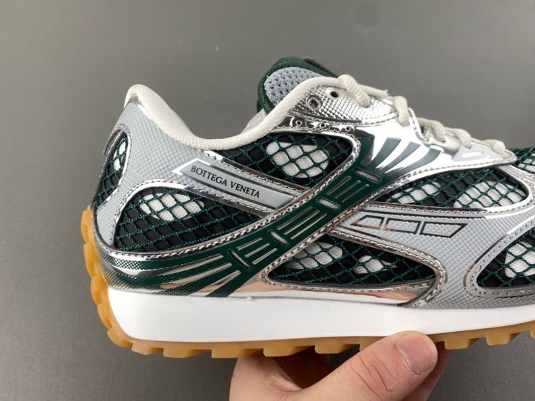 Bottega Veneta Orbit 运动鞋 “Biliard Green Silver”