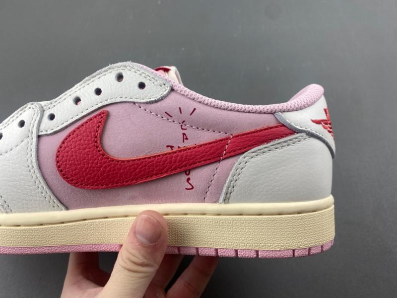 Travis Scott × AJ1 Low "Shy Pink"