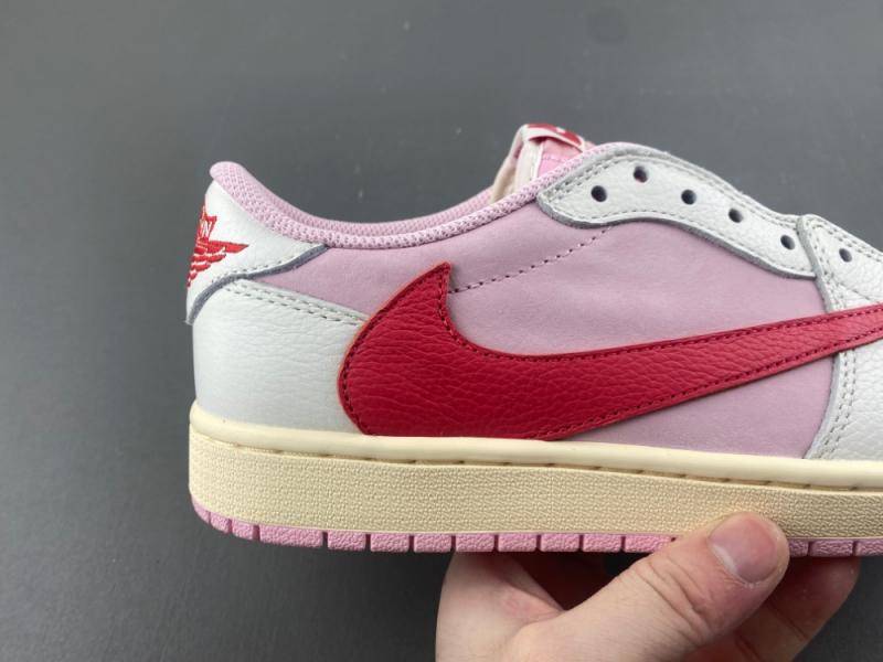 Travis Scott × AJ1 Low "Shy Pink"