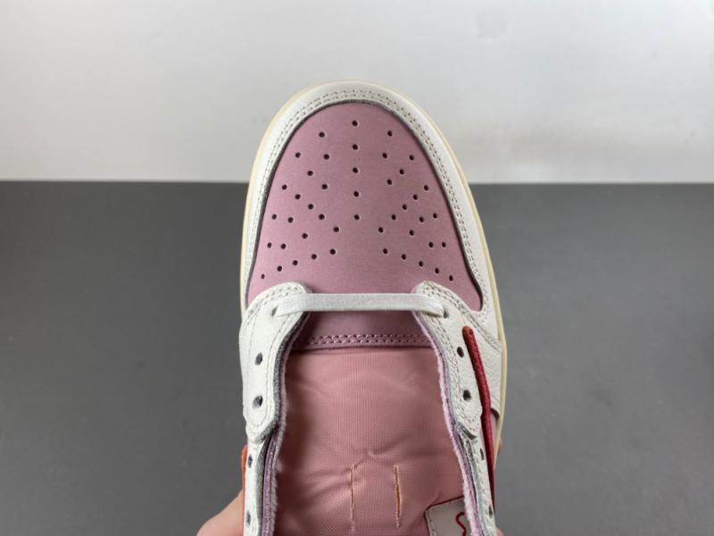 LJR Batch Travis Scott × AJ1 Low "Shy Pink