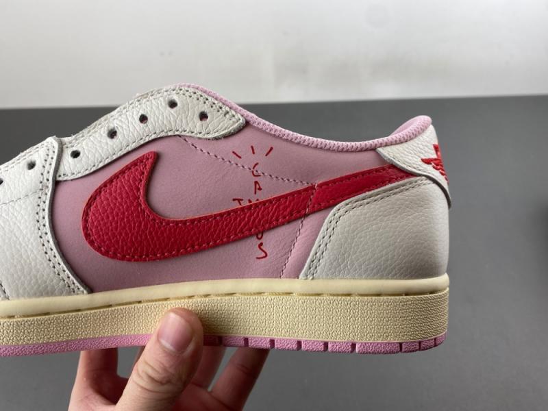 LJR Batch Travis Scott × AJ1 Low "Shy Pink