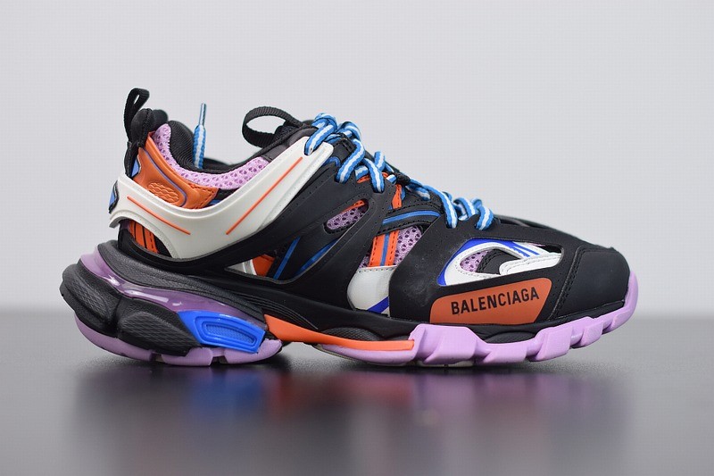 Balenciaga Track Trainers Black Orange 