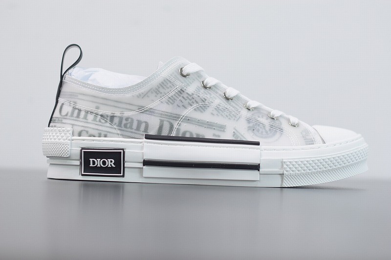 Dior B23 Low Top Daniel Asham Newspaper