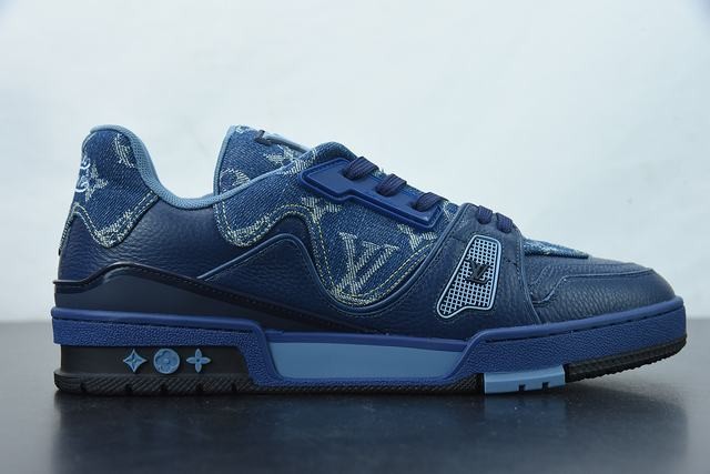 Louis Vuitton LV Trainer x Nigo Blue Demin