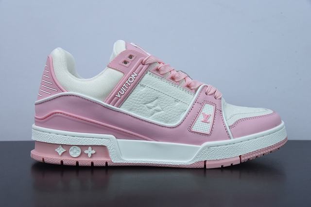  Louis Vuitton Trainer Pink White (W)