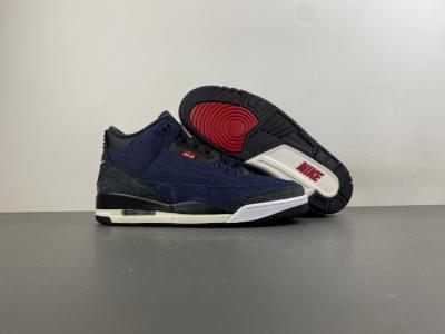 Air Jordan 3 x Levi's® Indigo and Gym Red