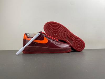 Nike Air Force 1 Low 'Patent Leather Dark Team Red